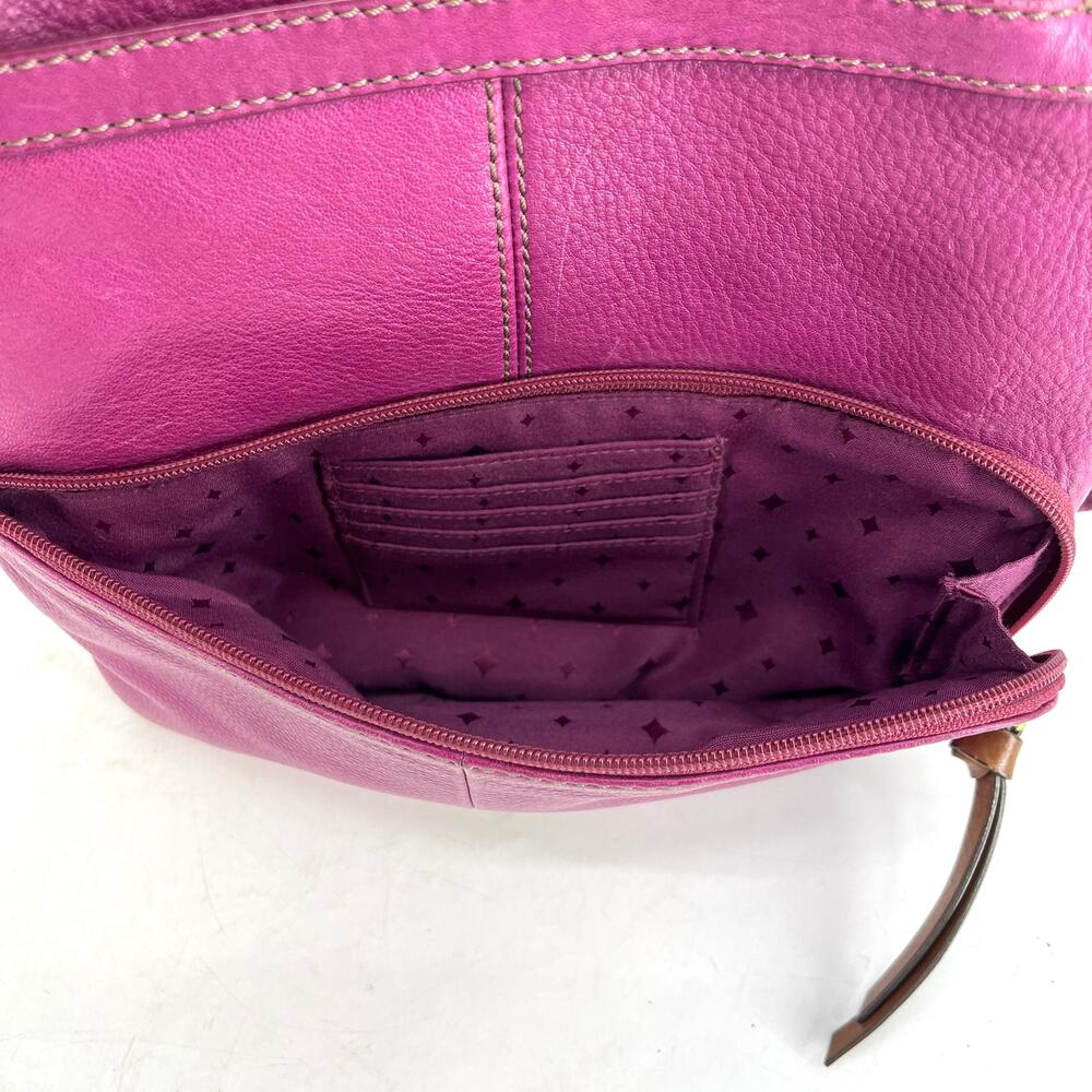 Fossil Vintage Square Pink Satchel Cross‎ Body Shoulder Bag Pockets - Picture 7 of 7